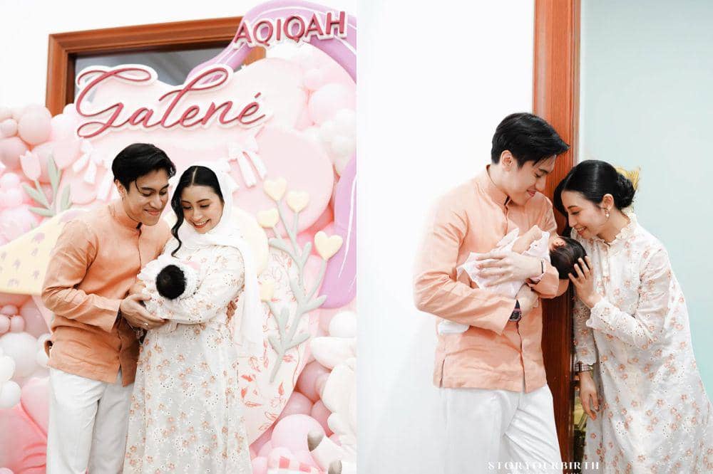 Serba Pink! Ini 7 Foto Akikah Galené, Anak Tyas dan Sangun Ragahdo