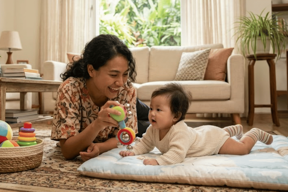 Aktivitas seru untuk stimulasi bayi saat bermain di rumah
