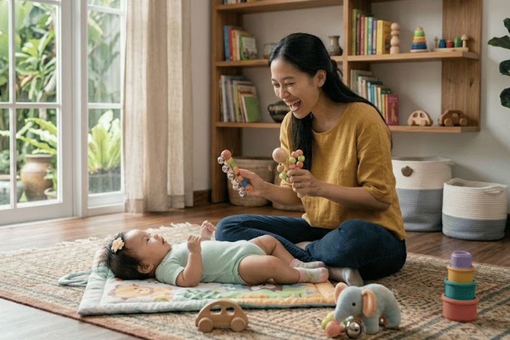 Aktivitas seru untuk stimulasi bayi saat bermain di rumah