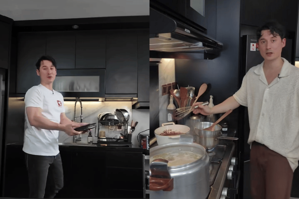 5 Foto Dapur Nino Fernandez saat Masak Daun Kelor di Rumah