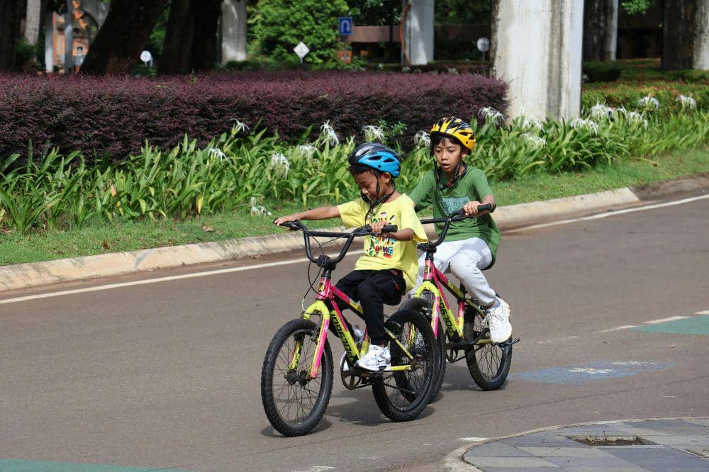 Bermain sepeda dapat mencerdaskan otak anak