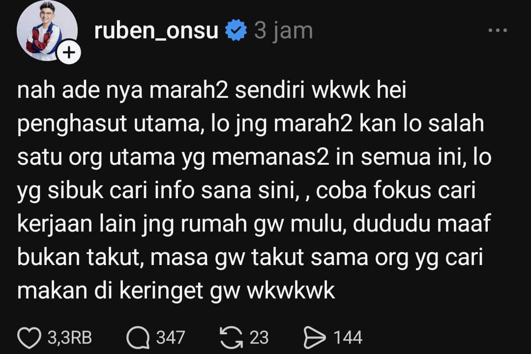 Kumpulan Sindiran Ruben Onsu dan Sarwendah di Threads 5.jpg
