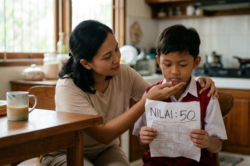 Anak belajar kegagalan dari Mama