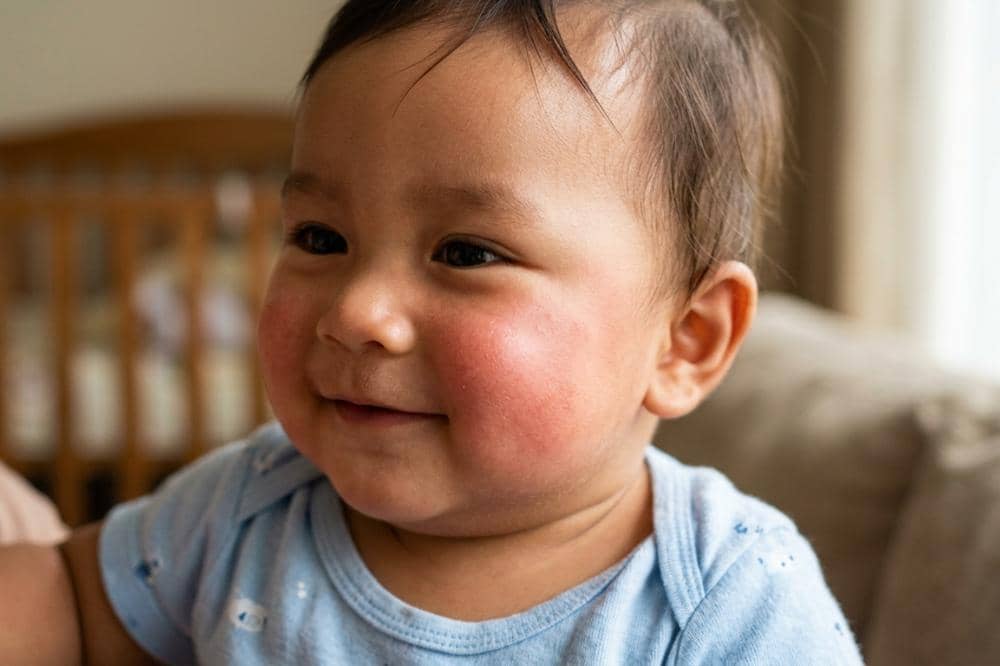 Pipi Bayi Merah setelah Makan