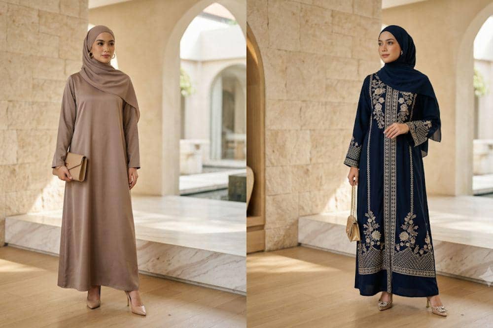 Abaya Polos vs Abaya Bordir untuk Look Elegan, Mana Lebih Menarik?