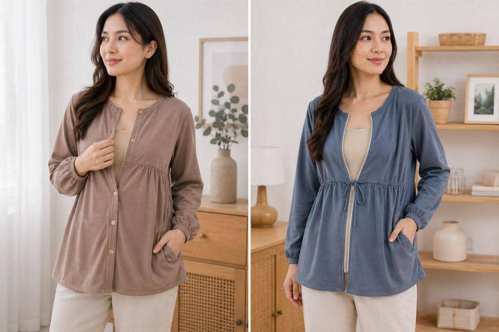 Baju Menyusui Kancing Depan vs. Zipper Depan, Mana yang Lebih Prak 8tis.jpg