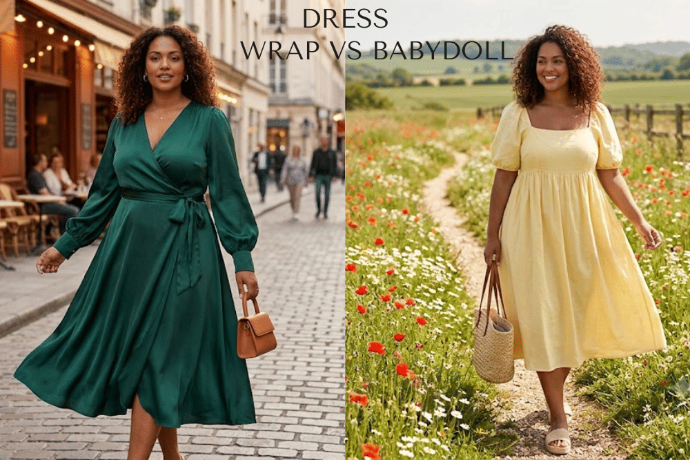 Dress Wrap vs Baby Doll Dress untuk Tubuh Curvy