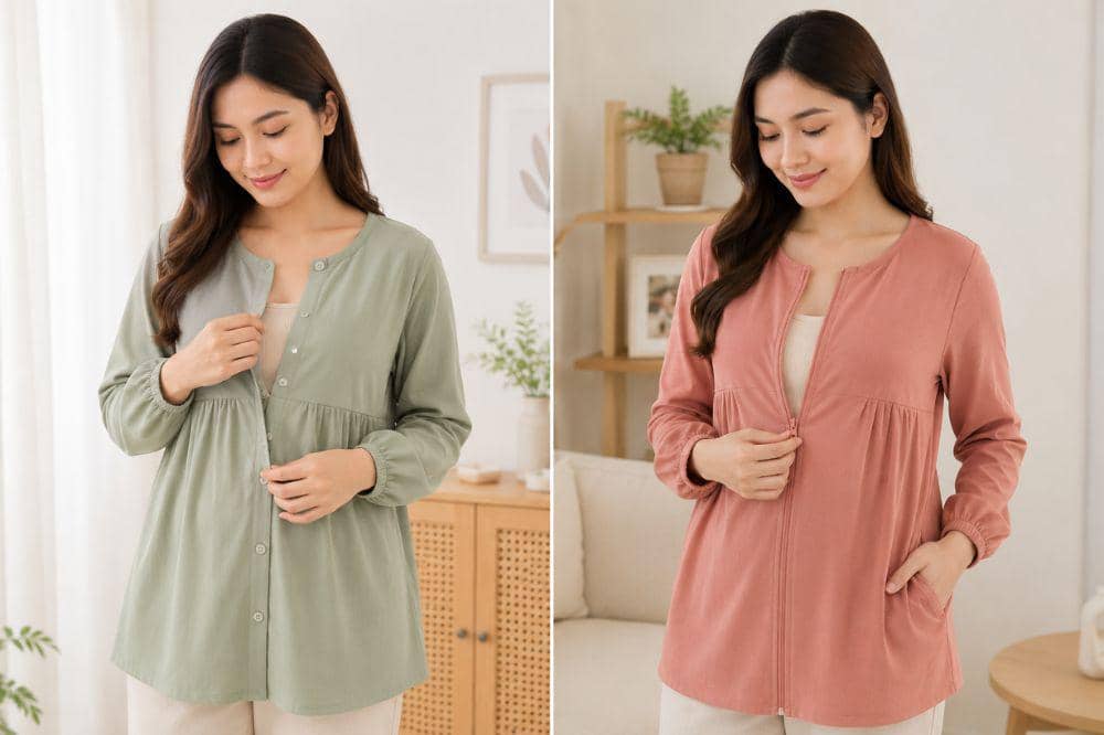 Baju Menyusui Kancing Depan vs. Zipper Depan, Mana yang Lebih Praktis_ 2.jpg