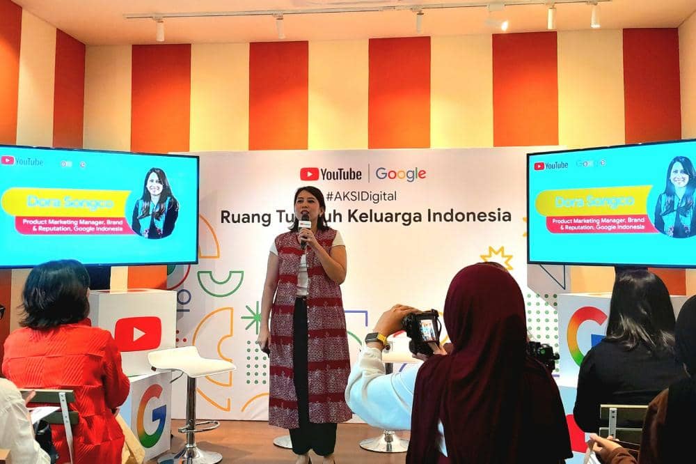 Dora Sangcho dalam Press Briefing #AksiDigital di Jakarta Selatan