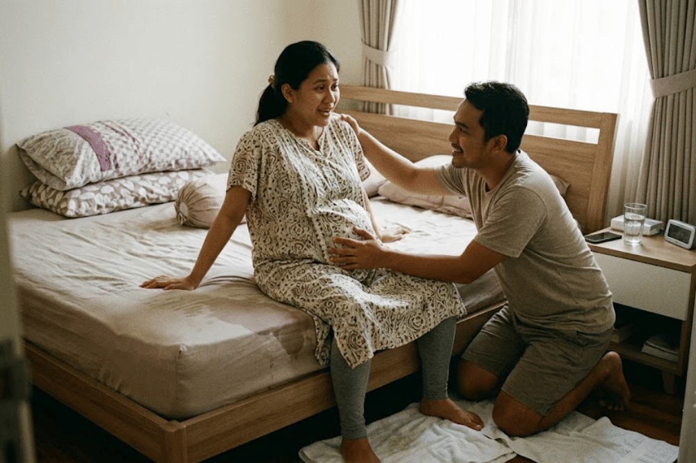 Jangan Panik! Lakukan Ini saat Mama Alami Pecah Ketuban di Rumah