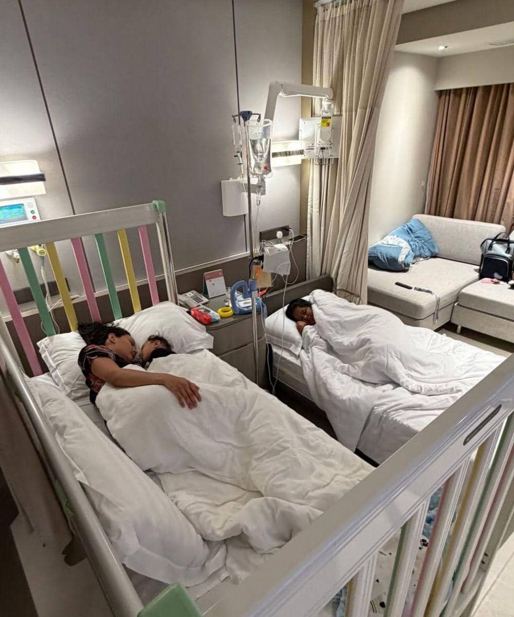Anak Erika Carlina dirawat di rumah sakit