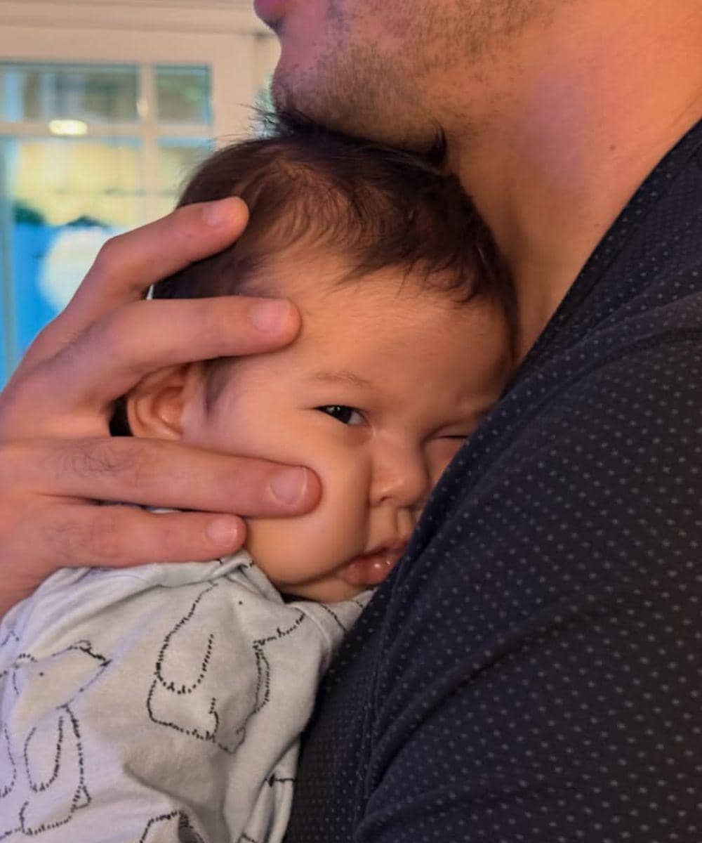 Ekspresi kesal Baby Thomas