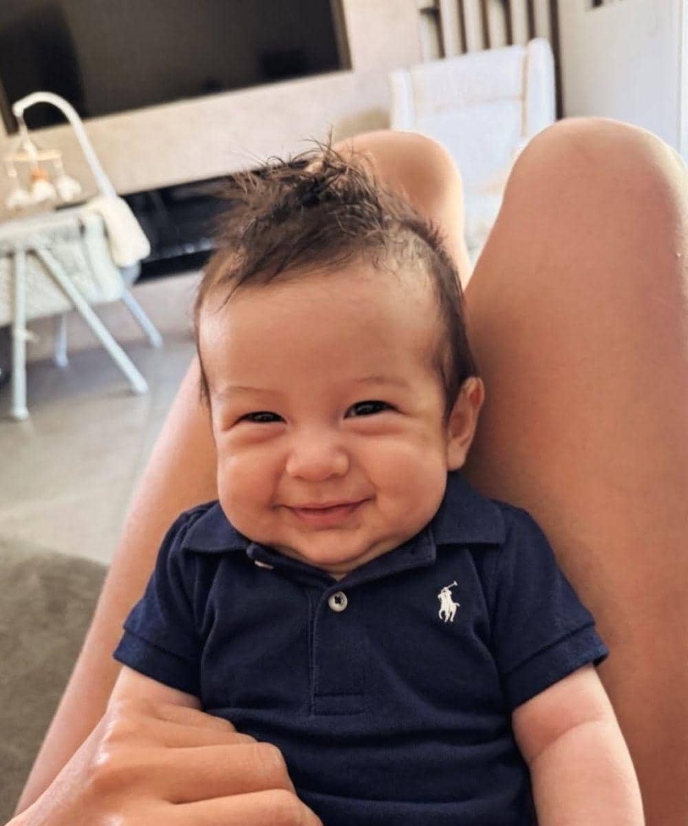 Senyum ceria Baby Thomas
