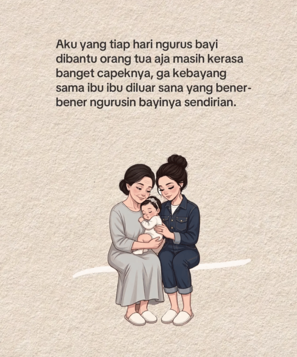 Meme Mamah Muda Overthinking Anak, Sedih Sampai Terharu