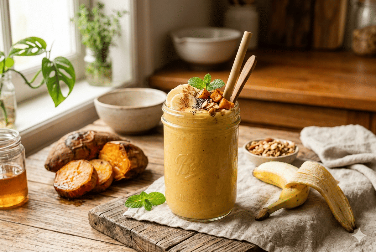 Smoothie Ubi Cilembu dan Pisang