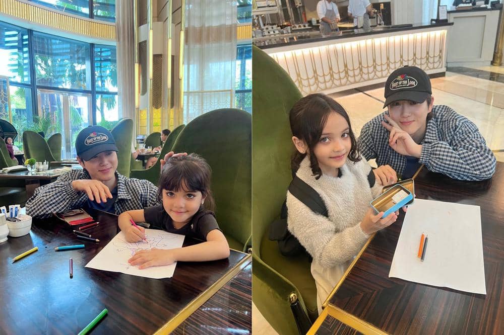 Anak Hamidah Rachmayanti Beri Surat dan Foto Bareng Suho EXO, Fangirl Cilik!