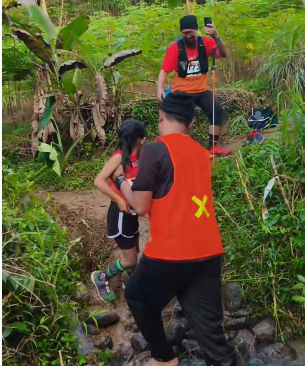 Kekey anak usia 6 tahuh taklukan Race Bogor City Trail Run 2026 