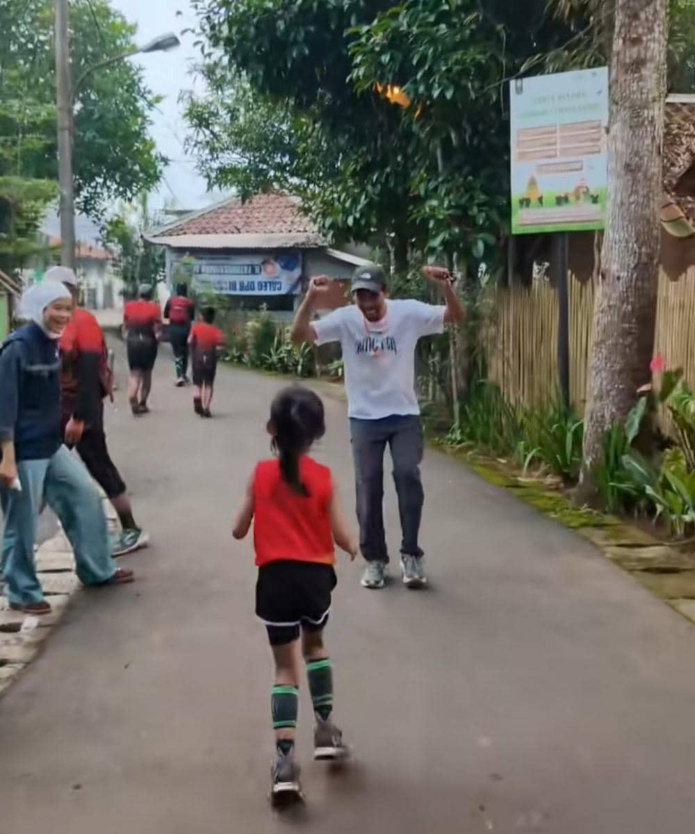 Kekey anak usia 6 tahuh taklukan Race Bogor City Trail Run 2026 
