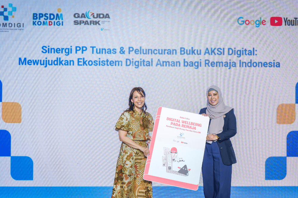 Meutya hafid dan celeste campbell-pit meresmikan buku aksi 
