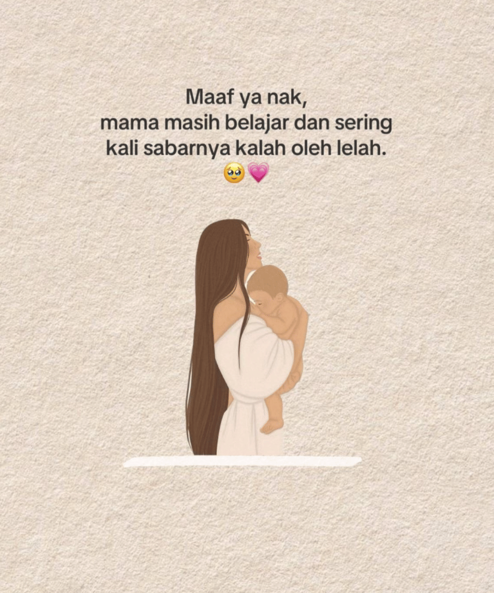 Meme Mamah Muda Overthinking Anak, Sedih Sampai Terharu