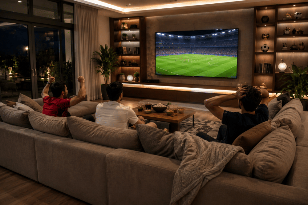 Tips Dekorasi Ruang TV saat Nonton Bola