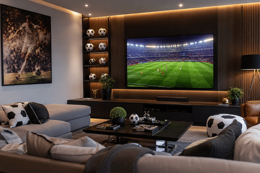 Tips Dekorasi Ruang TV saat Nonton Bola