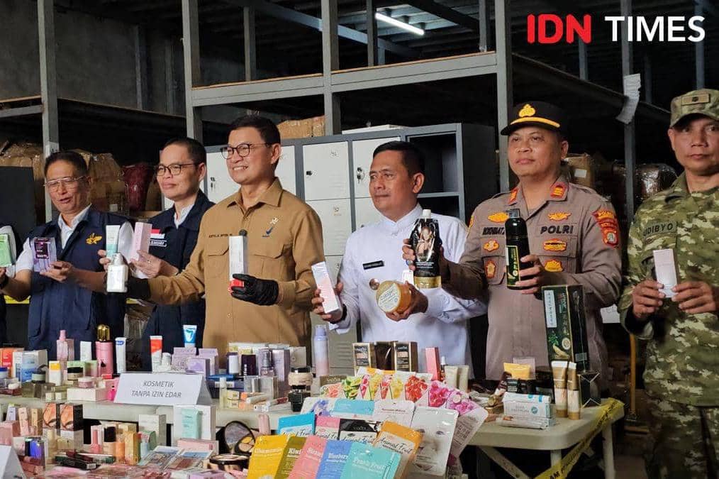 BPOM Sita Kosmetik Ilegal di Tangerang