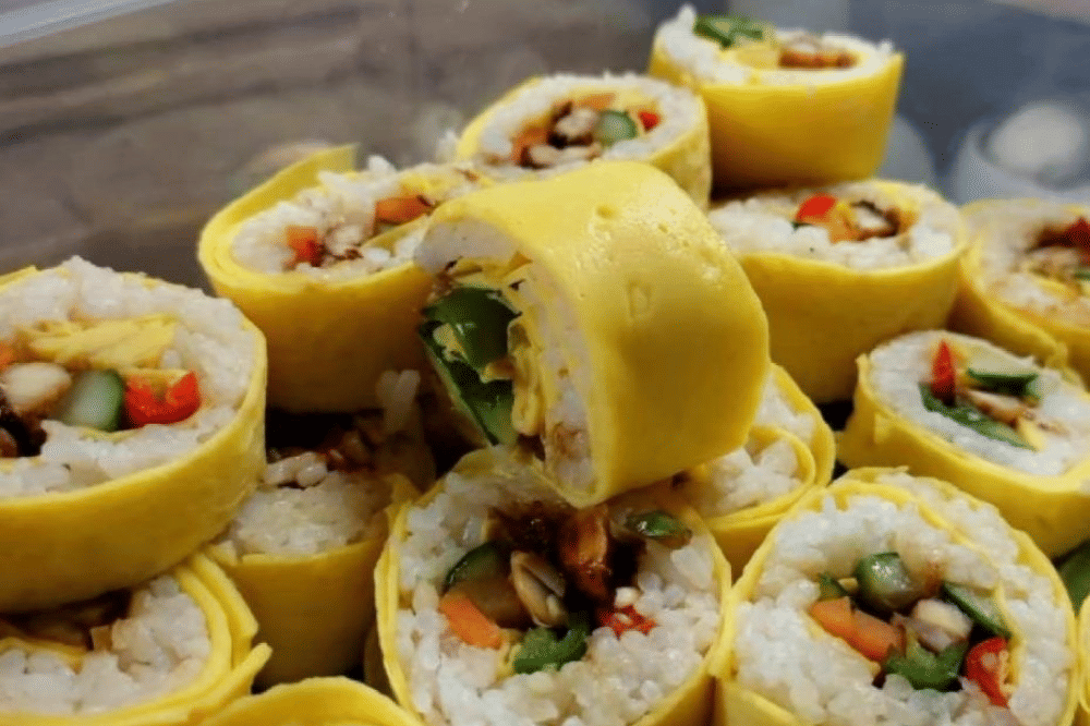 Kimbab telur dadar