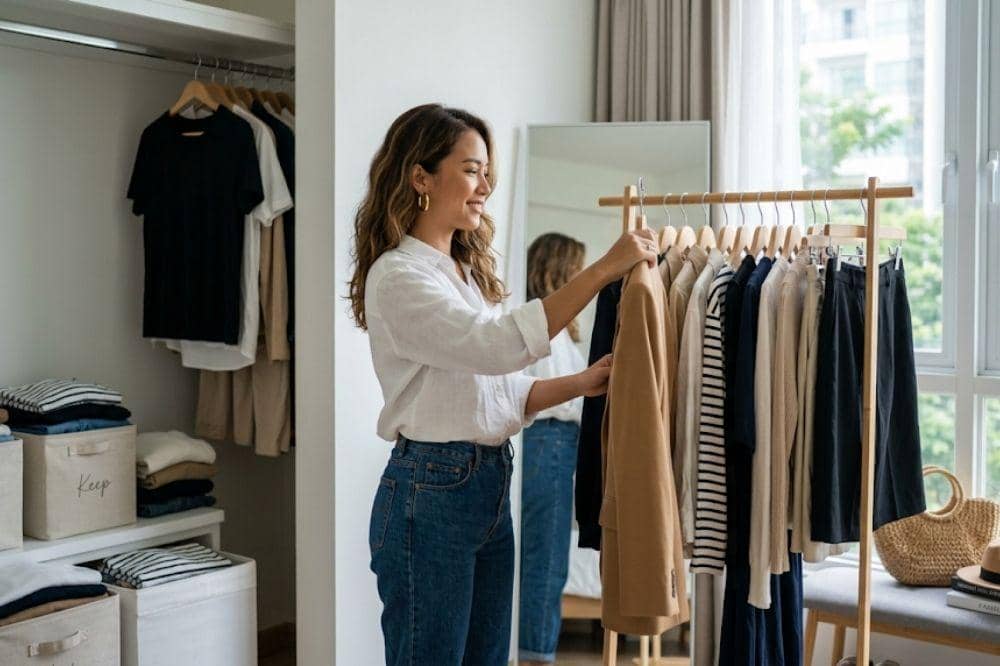Rupiah Melemah, Yuk Coba Trik Capsule Wardrobe biar Tetap Modis!