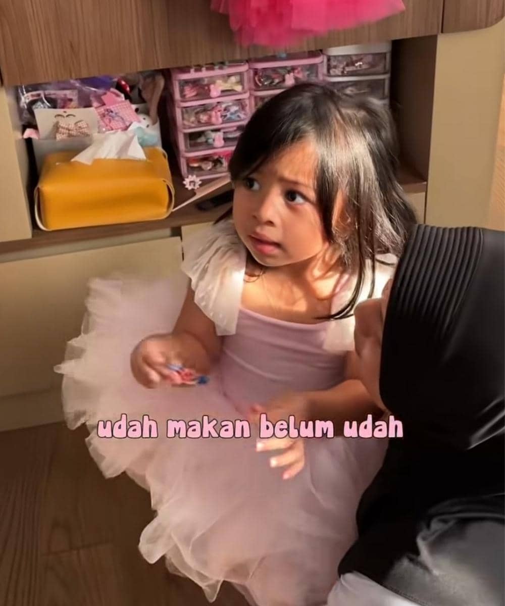 Amma anak Nagita Slavina dan Raffi Ahmad pertama kali latihan balet