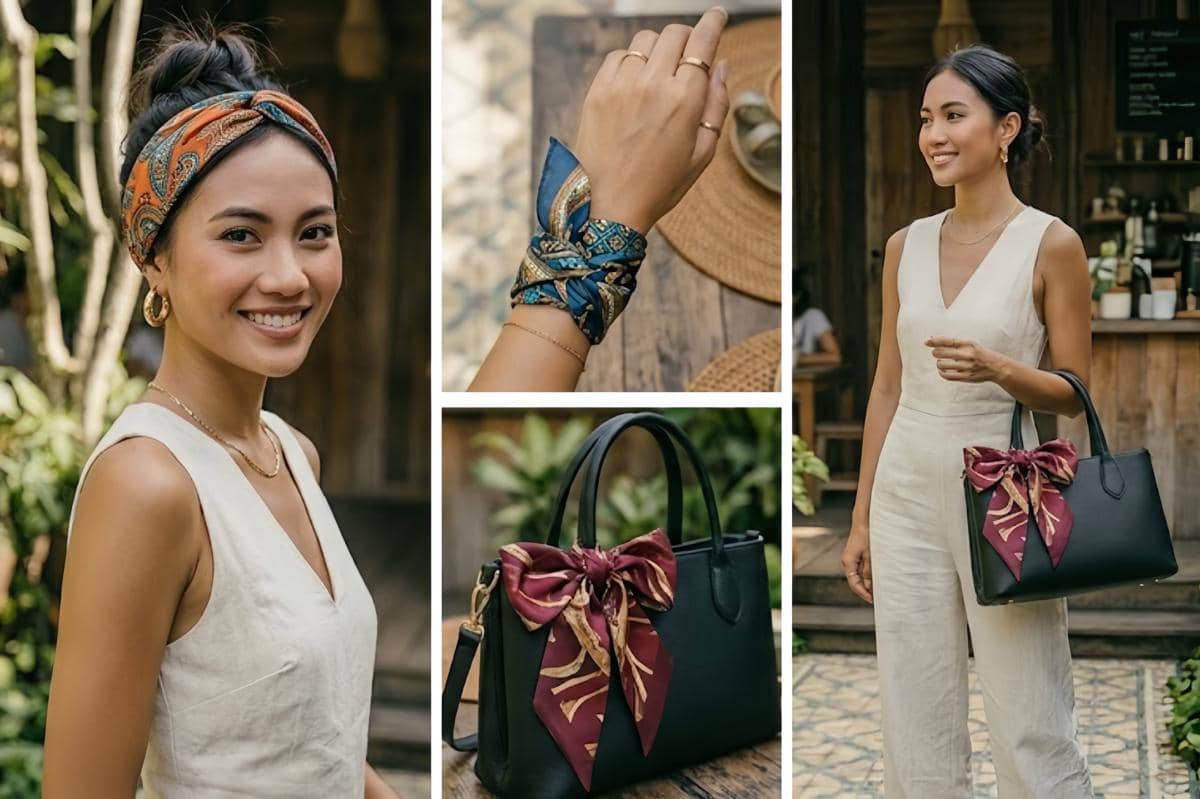 Trik Ubah Scarf Jadi Aksesori Modis, Penampilan Jadi Beda!