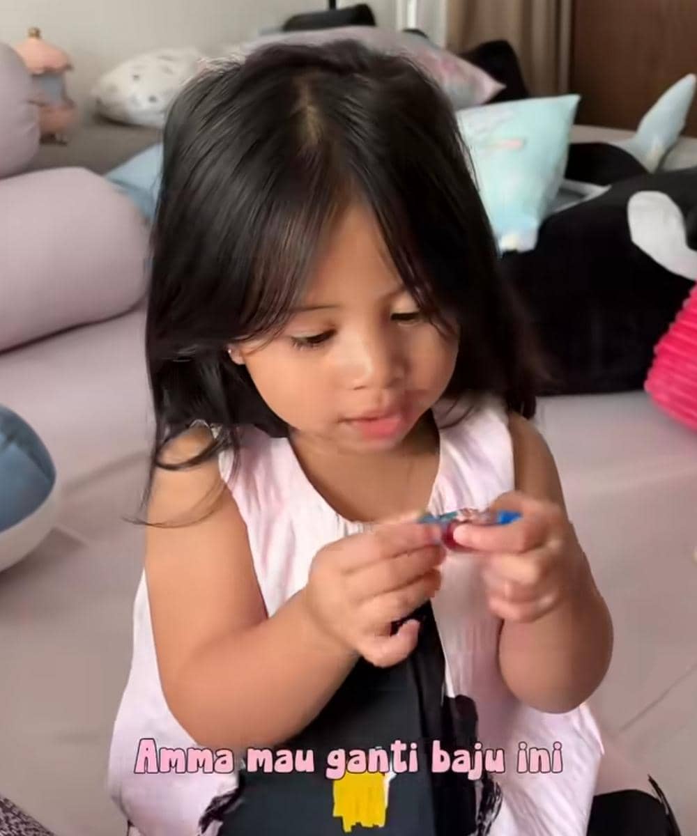 Amma anak Nagita Slavina dan Raffi Ahmad pertama kali latihan balet