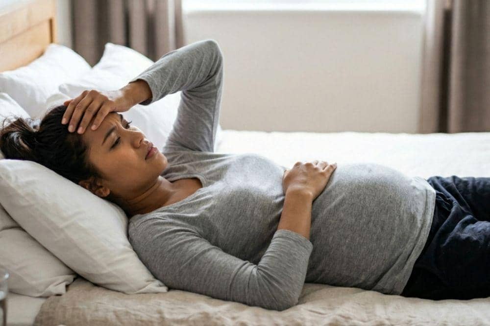 Keluhan yang sering terjadi akibat tidur telentang saat hamil