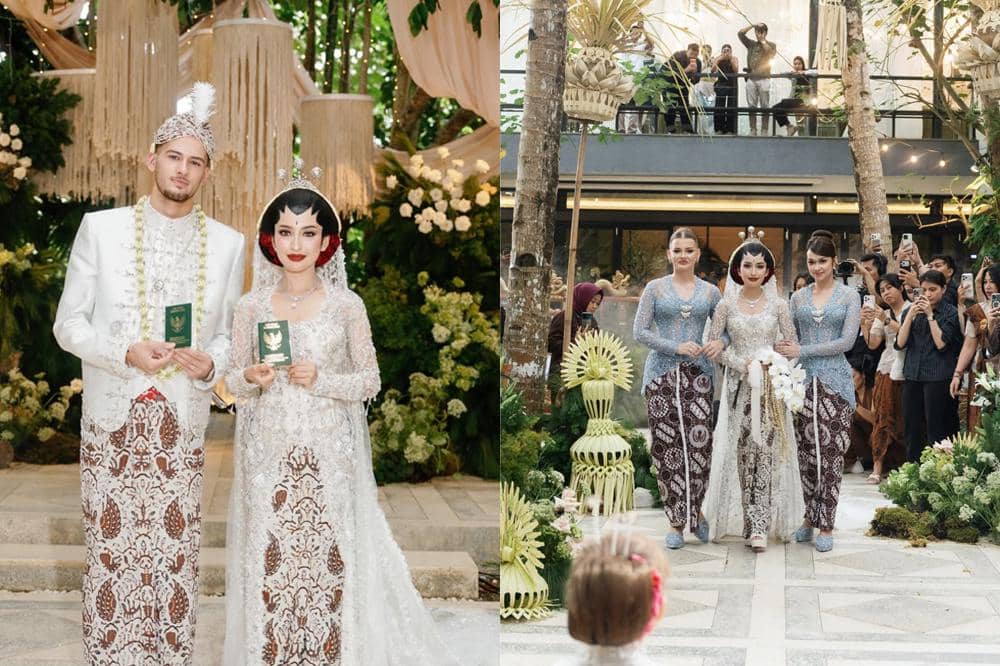 Detail Gaya Jennifer Coppen saat Akad Nikah dengan Justin Hubner, Nuansa Jawa