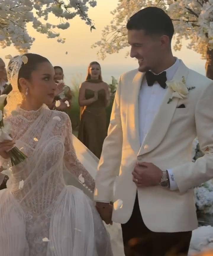 Jennifer Coppen dan Justin Hubner di Resepsi Pernikahan