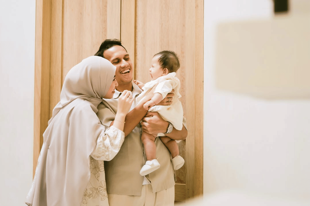 Foto wajah anak Egy Maulana dan Adiba Khanza
