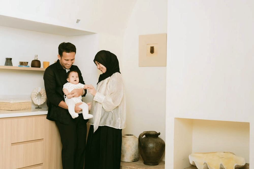 Foto wajah anak Egy Maulana dan Adiba Khanza