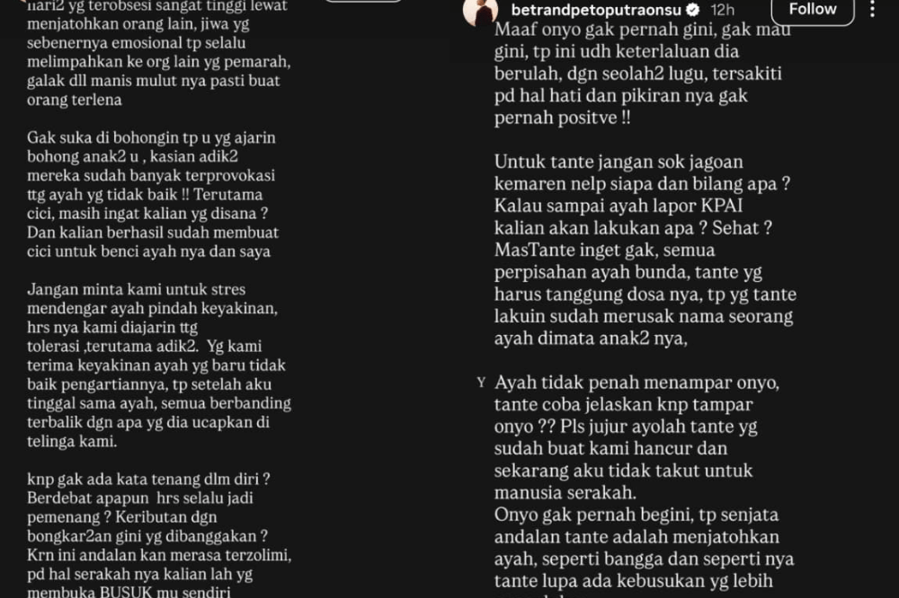 Unggahan Betrand Peto 3 