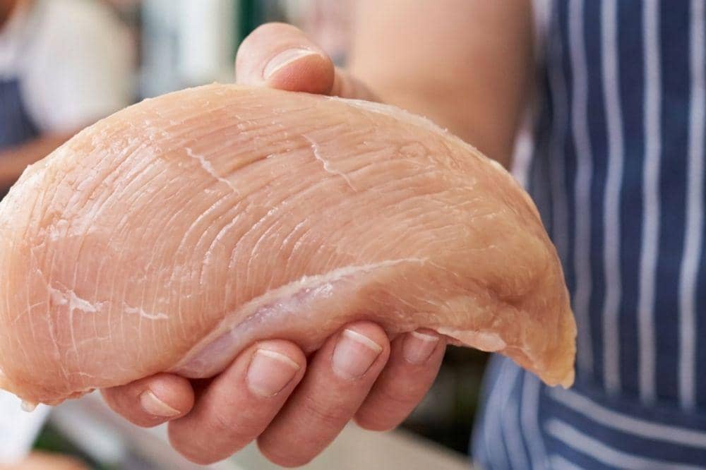 Amati serat daging ayam