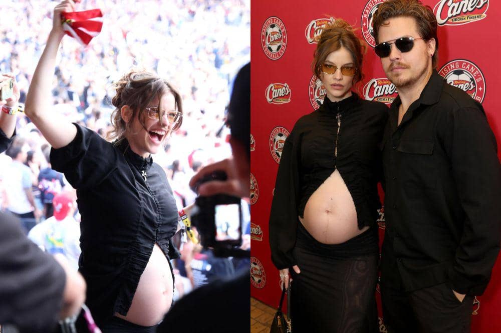 Potret Barbara Palvin Pamer Baby Bump saat Nonton Piala Dunia 2026