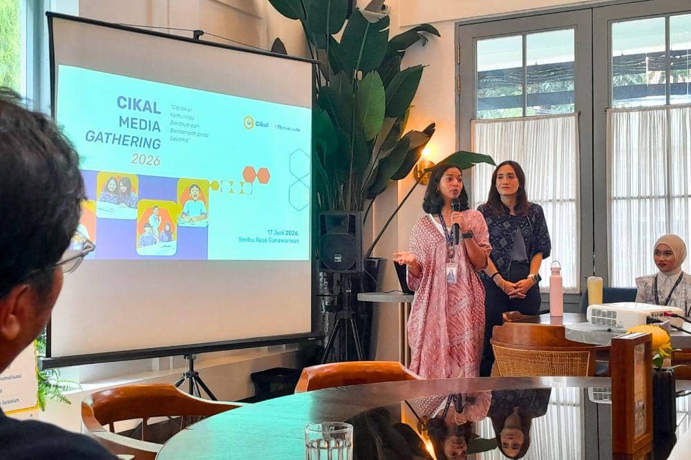Layla Ali Umar selaku Digital Marketing Manager dalam Media Gathering sekolah Cikal