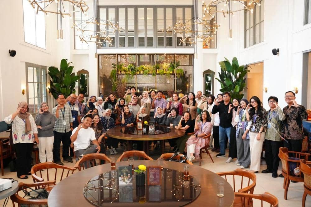 Sesi dokumentasi dalam Media Gathering Sekolah Cikal