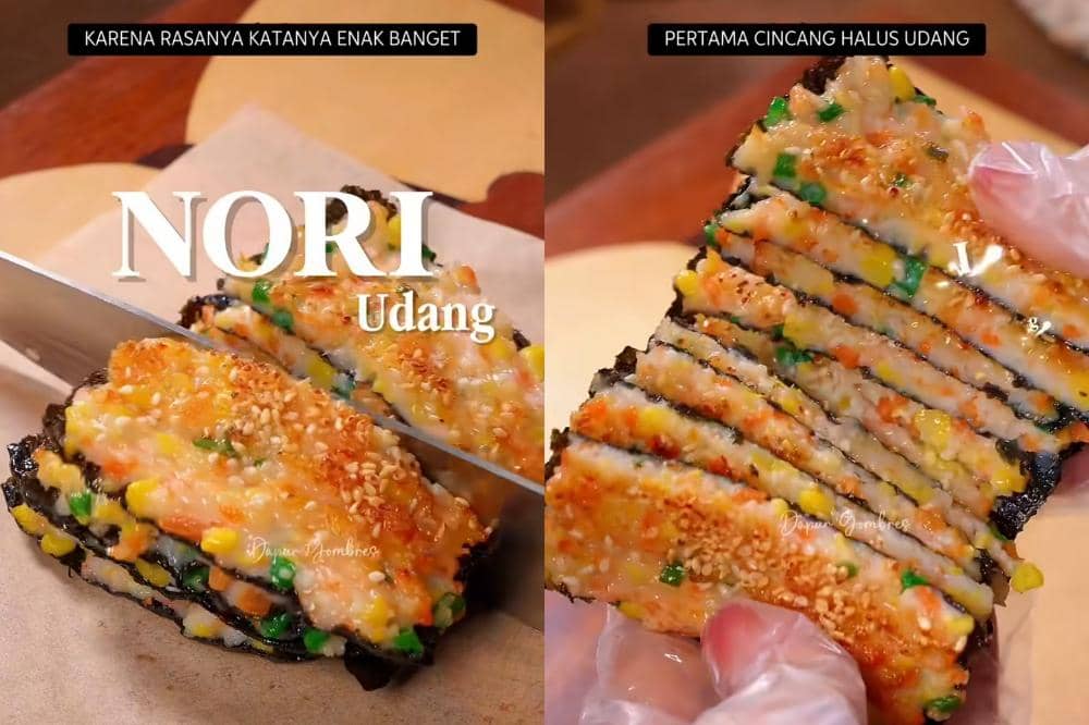 Resep Nori Udang Simpel, Camilan Bergizi Kesukaan Anak