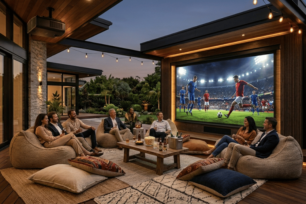 5 Ide Dekorasi Teras Rumah buat Nobar Piala Dunia, Seru!