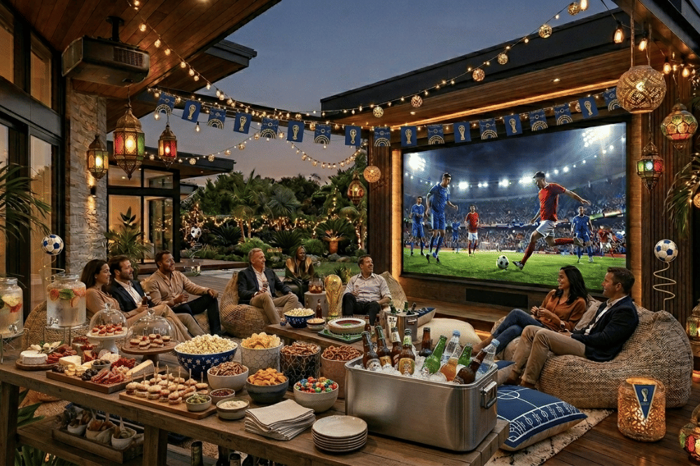 5 Ide Dekorasi Teras Rumah buat Nobar Piala Dunia, Seru!
