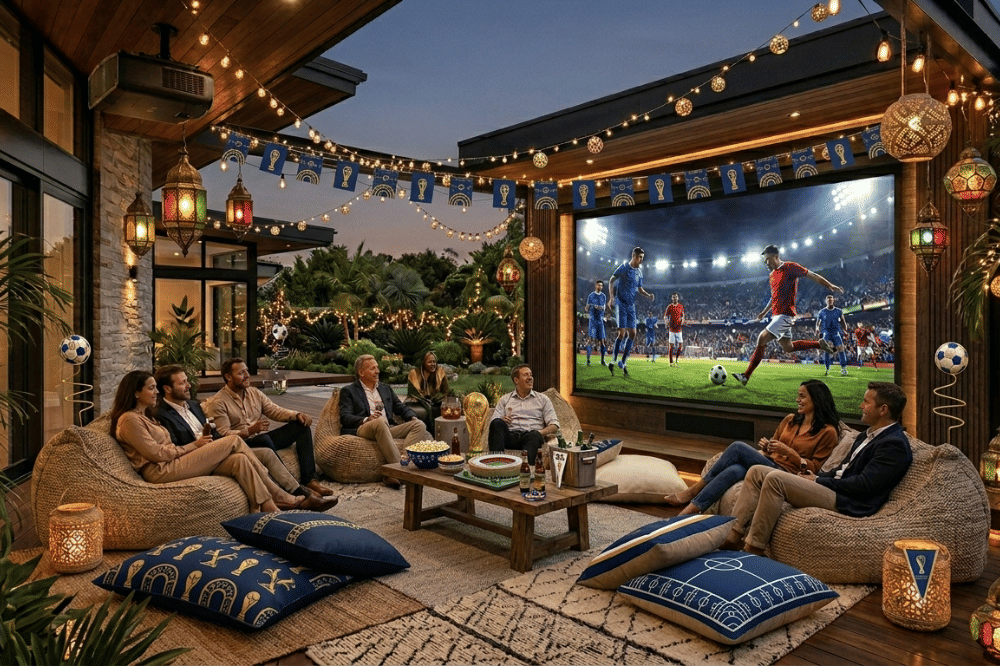 5 Ide Dekorasi Teras Rumah buat Nobar Piala Dunia, Seru!