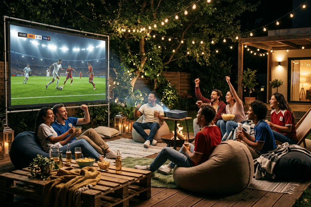 5 Cara Setup Projector Outdoor untuk Nonton Bola, Hasilnya Maksimal