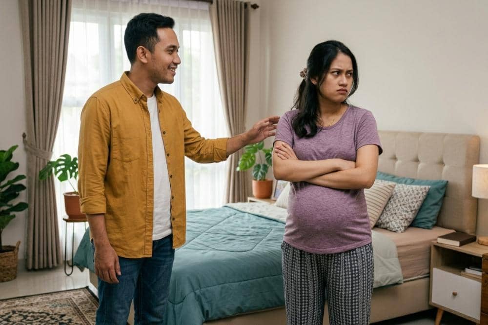 Ibu hamil malas di dekat suami