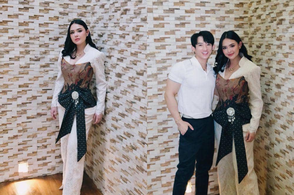 Postpartum Glowing! Intip Pesona Amanda Manopo Pakai Bustier Batik