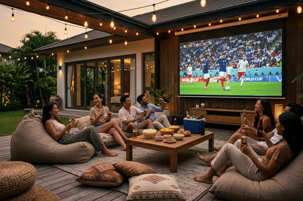 Seru Banget, Ini 5 Ide Dekorasi Teras Rumah untuk Nobar Piala Dunia